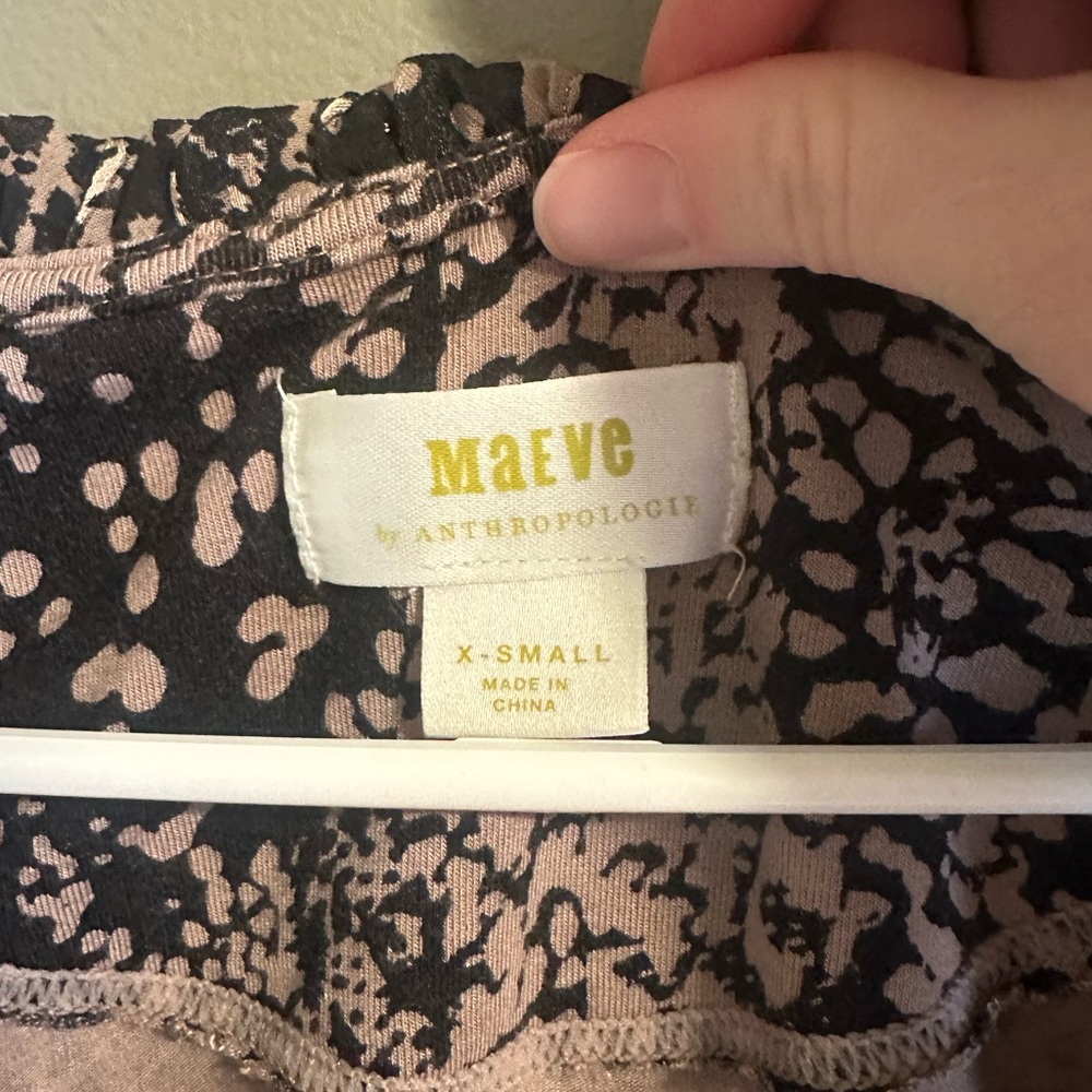 Maeve brown and black blouse - Picture 3 of 4